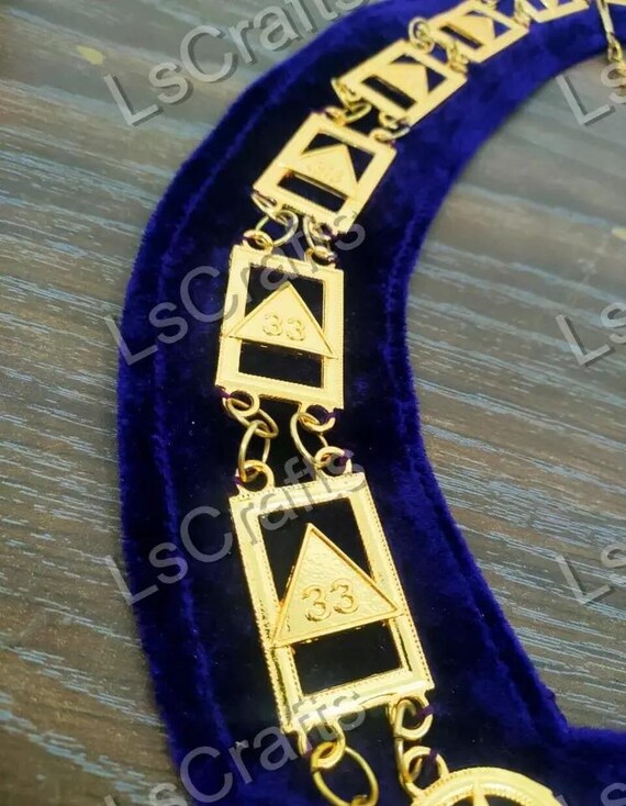 Collare Massonico – Rito Francese Tradizionale – Premier Expert – Retro Nero Con Teschio E - Foto 5