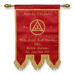 Customized Masonic Regalia York Rite Royal Arch Chapter Banner in all sizes