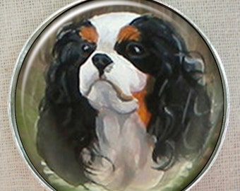 Cavalier King Charles Spaniel Keychain, Cavalier Keepsake, Spaniel Keychain, May Birthdays, Pet Mementos