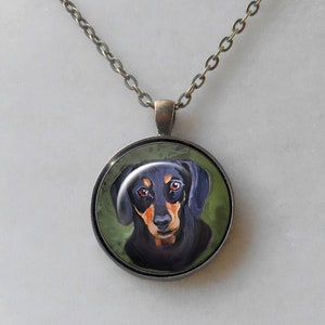 Dachshund Necklace,  Ready to Ship, Pet Keepsake, Dachshund Owner Gift,  Birthday Gift