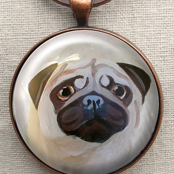 Fawn Pug Keychain, Pug Owner Gifts, Pet Mementos, Dog Keychains, Birthday Gifts, Pug Collectables
