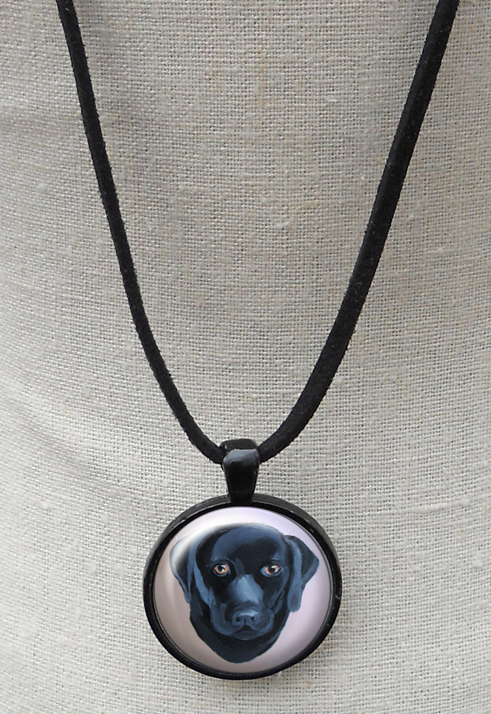 Black Lab Necklace Dog Necklaces Labrador Retreiver Owner Etsy