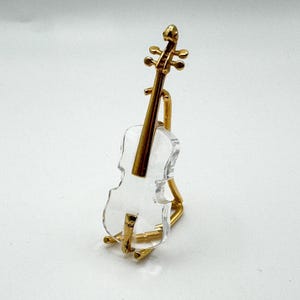 Swarovski Crystal Figurines Violin - Etsy