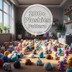 200+ Crochet Amigurumi Patterns Bundle: Animals, Clothes, Bags (Digital Download)