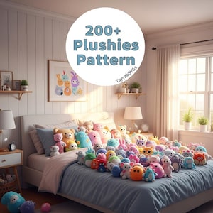 200+ Amigurumi Crochet Patterns Bundle: Beginner-Friendly PDF Downloads