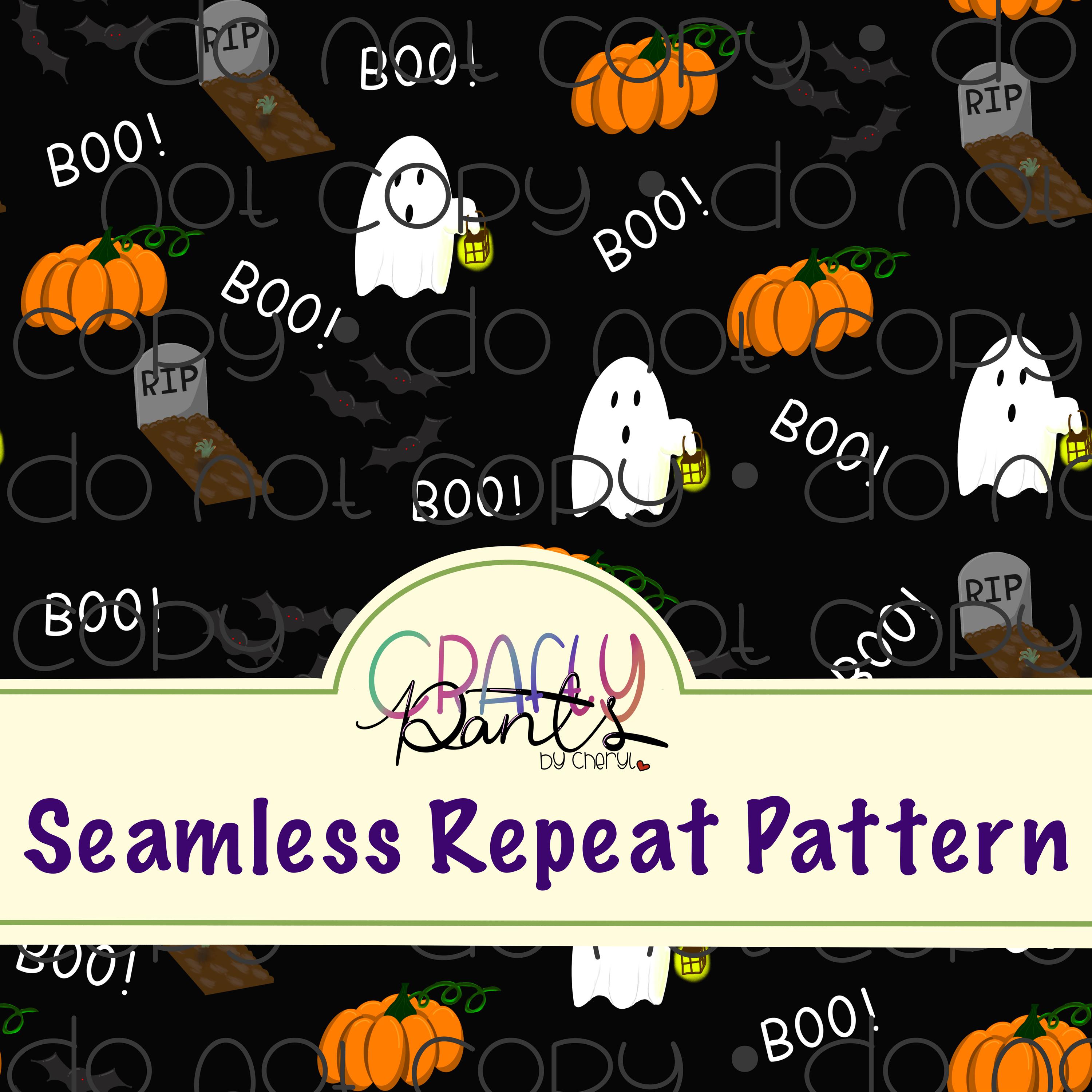 Cute Halloween Digital Seamless Repeat Pattern - Etsy UK