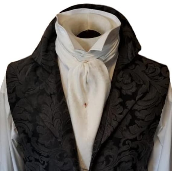 Victorian Neck Scarf Men Historical Emporium Men's Velvet Formal