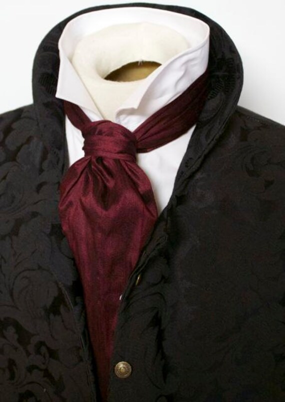 Victorian Cravat Vintage Cravat Navy And Orange Rock Follies Victorian Cravat Vintage Cravat Navy And Orange Rock Follies