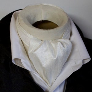 Buy DAY Cravat Victorian Ascot Tie Cravat Ivory White Dupioni Online in  India - Etsy