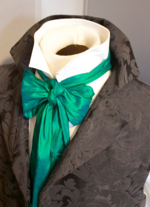 Peacock Solid Satin Kids Cravat Peacock Solid Satin Kids Cravat
