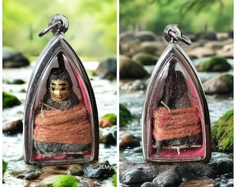 Kumarn Prai Tong Sakod Pu Limited Aathan Relic (Bone Ash & Coffin Nail Infusion) by Luang Phor Tae - Forbidden Lineage | Wealth • Protection