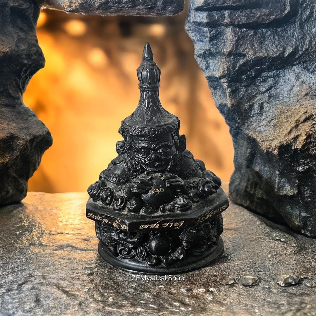 Wat Rahu Authentic Luang Phor Noi Bucha Phra Rahu Statue From Wat Sri Sathong ...