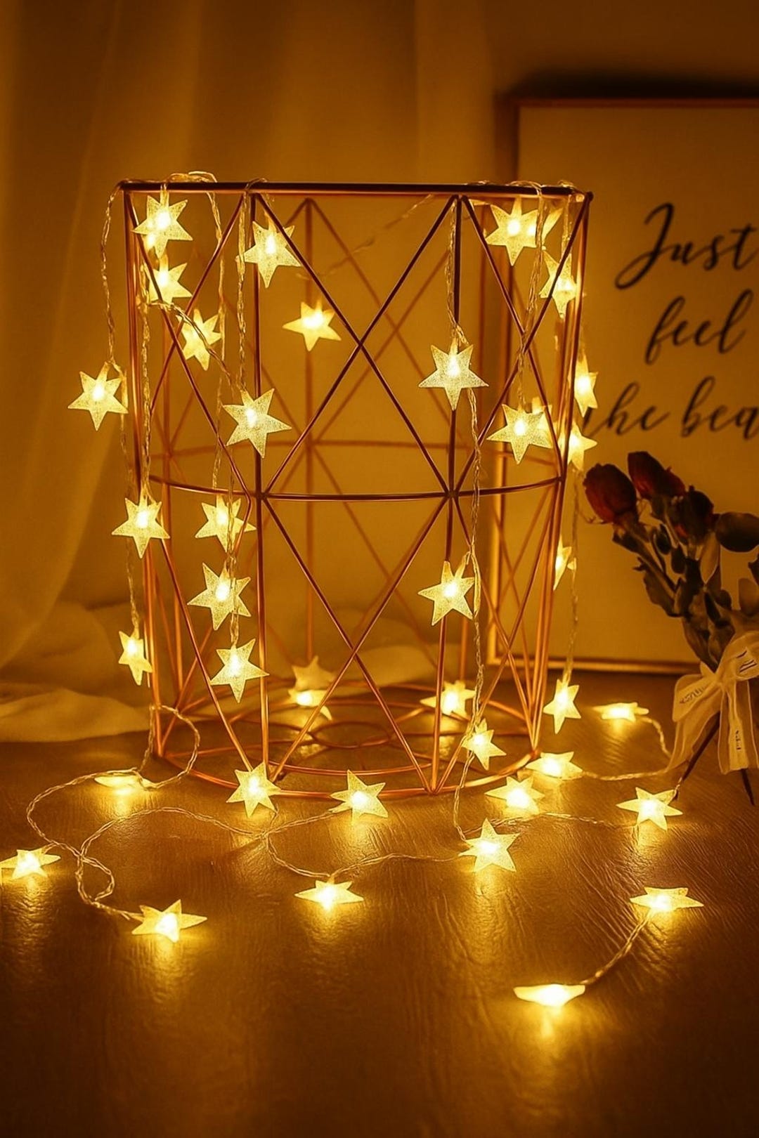 LED Star String Lights – Outdoor and Indoor Fairy Garland Lights for ...