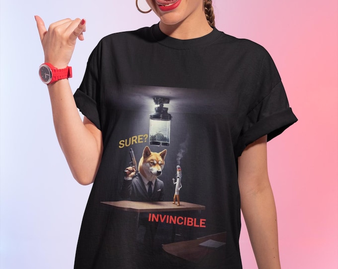 JinDo Detective Poster Tee | Sure? Invincible Dog Illustration