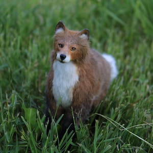 Realistic Fox Art Doll: Miniature Soft Sculpture, BJD Pet 1/6 Scale