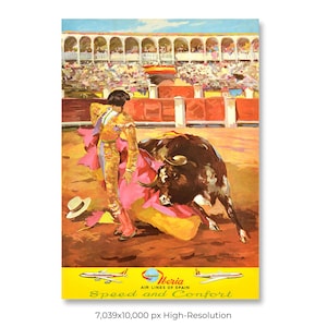 Iberia | Vintage Airline Travel Poster (Digital Download)