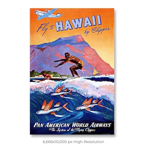 Hawaiian Airlines Poster - Etsy