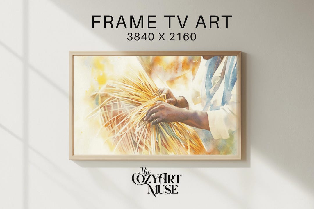 Gullah Geechee Sweetgrass Basket Weaving Frame TV Art, Vintage ...