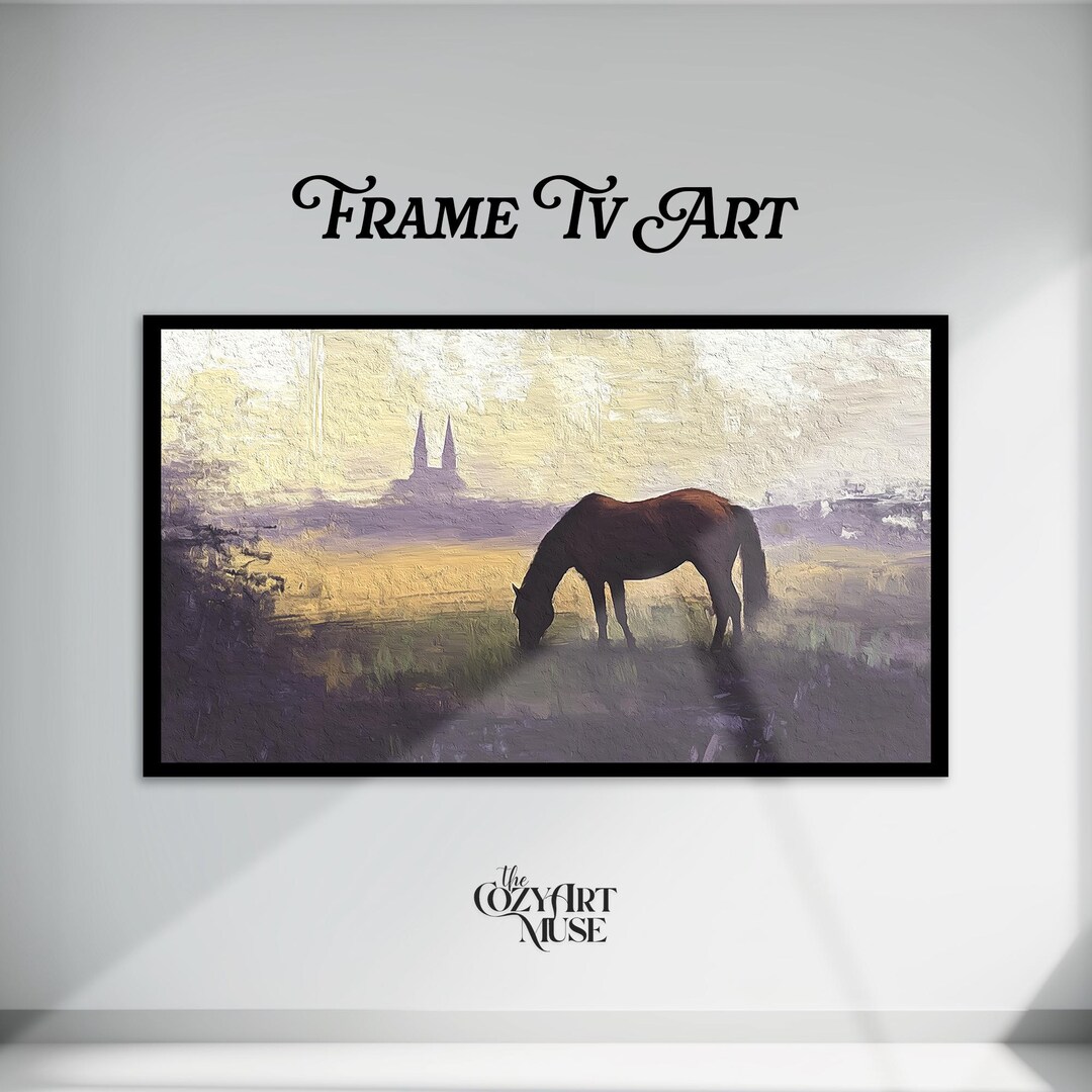 Churchill Downs Frame TV Art: Kentucky Derby Oil Painting (digital ...