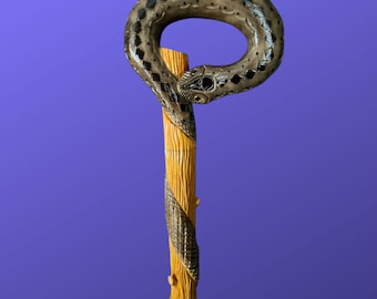 Snake Walking Cane for Ladies Wooden Walking Stick Wood Hand Crafted Cobra Walking Stick Wood Hand Carved Snake Cobra Snake Walking Staff