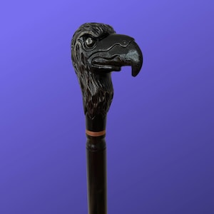 Fancy Walking Canes Black Raven Walking Cane Gothic Walking Canes for Men and Women Wooden Walking Cane Fancy Black Raven Walking Stick Gift