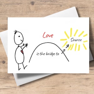 Tarjeta de felicitación positiva