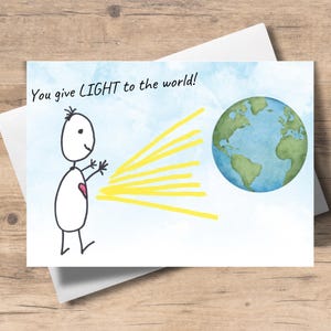Tarjeta de felicitación positiva