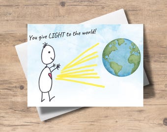 Positive Greeting Card