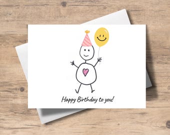 Happy Birthday Greeting Card