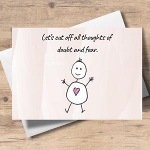 Tarjeta de felicitación positiva
