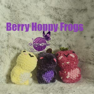 Fruit, Fruit Inspired, frogs, crochet, Amigurumi, Deskmate, cute, sensory Friendly