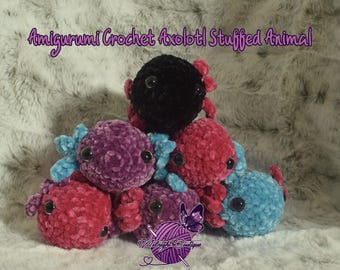 Gehaakte amigurumi-knuffel Axolotl