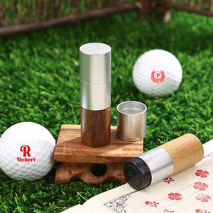 Timbro personalizzato per pallina da golf con monogramma personalizzato, pennarello per pallina da golf, timbro per pallina da golf con inchiostro, regali da golf per uomini, testimoni dello sposo, golfisti, regalo per la festa del papà.