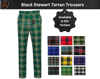Irish Green Tartan Trousers: Scottish Highland Dress Pants