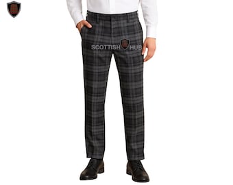 Handmade Scottish Tartan Trousers: Custom Highland Dress Pants