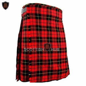 Wallace Tartan Kilt für Männer: Handgefertigter 8-Yard-Schurwolle Kilt