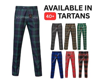 Handmade Scottish Tartan Trousers: Custom Highland Dress Pants