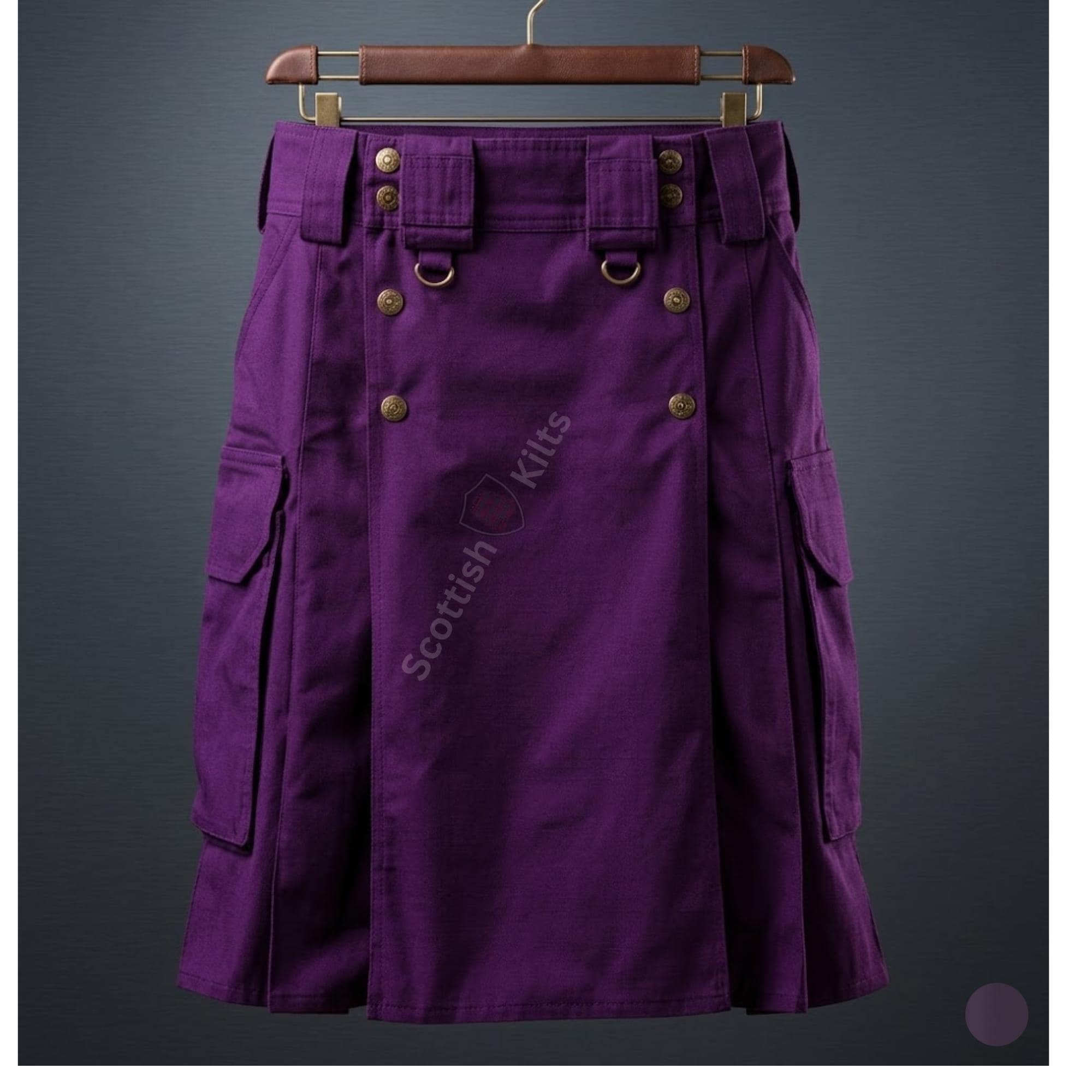 Scottish Utility Kilt With Cargo Pockets Modern Ripstop Combat Tactical Cotton Kilt, Personalized Mens Workwear Skirt Construction & Hiking