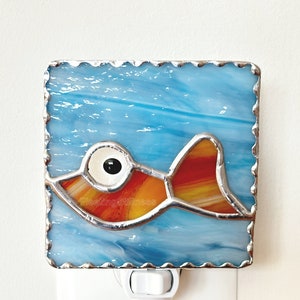 Fish Night Light, Nursery Night Light Goldfish image 1