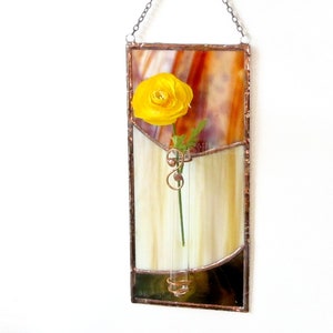 Wall Bud Vase Propagation Station  Mid Century Modern Retro Wall Hanging Window