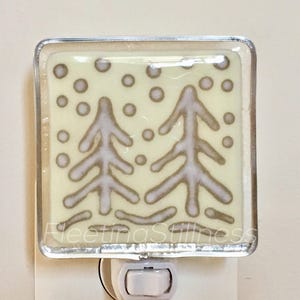 Vanilla Eggnog Night Light, Winter Snow Night Light image 3