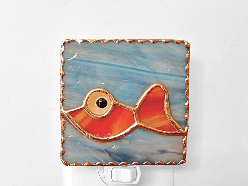 Fish Night Light, Nursery Night Light Goldfish image 3