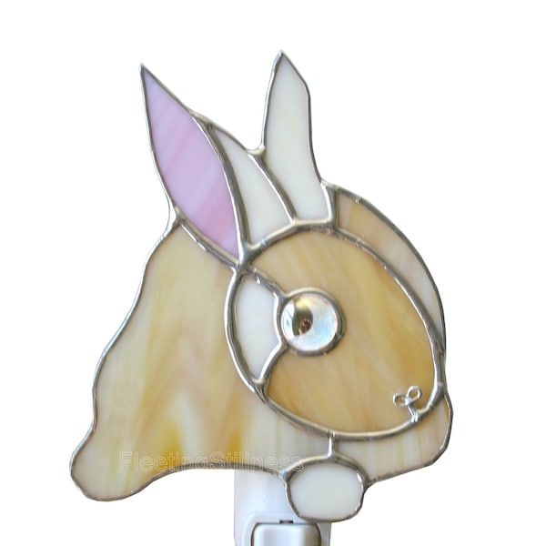 Stained Glass Rabbit Light - Etsy