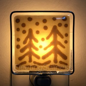 Vanilla Eggnog Night Light, Winter Snow Night Light image 4