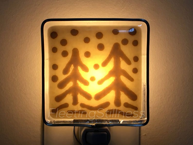 Vanilla Eggnog Night Light, Winter Snow Night Light image 4