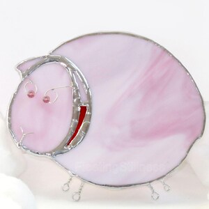 White Sheep Nursery Night Light Stained Glass, Nightlight zdjęcie 7