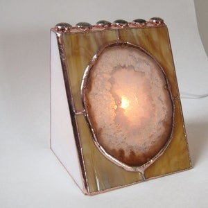 Agate Stained Glass Lamp Night Light CUSTOM image 4