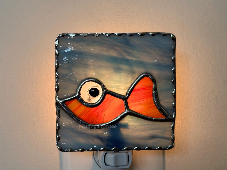 Fish Night Light, Nursery Night Light Goldfish image 4