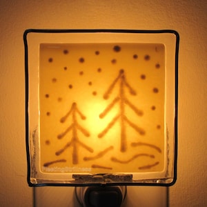 Vanilla Eggnog Night Light, Winter Snow Night Light image 1