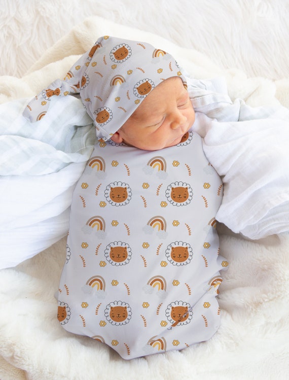 Personalized newborn swaddle set gift swaddle sets for boy Etsy